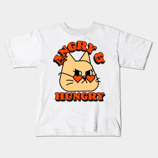 Angry and hungry cat Kids T-Shirt